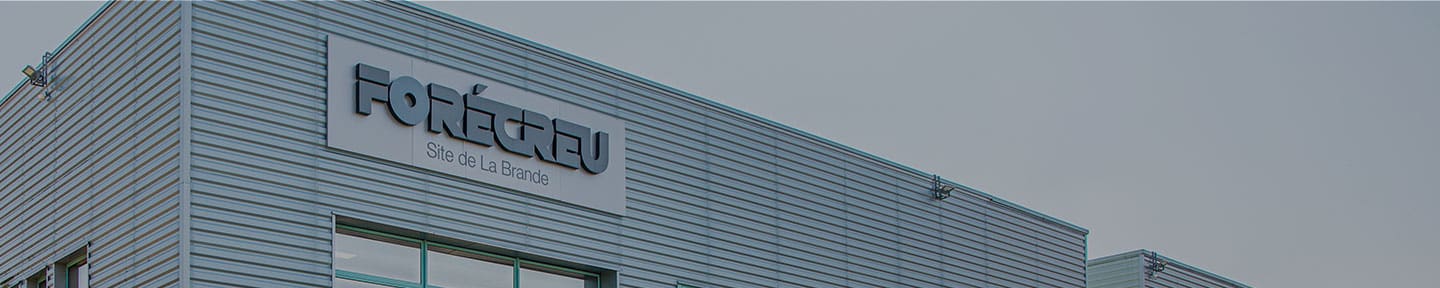 View of Forecreu logo at La Brande factory