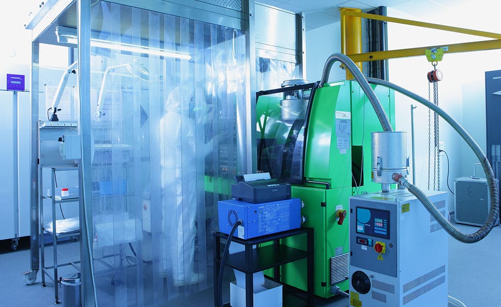 General view of the Polymers manufacturing laboratory